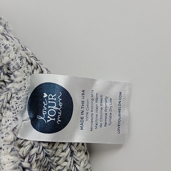 Love your melon 🍈 gray speckled gold foiled beanie O/S natural light charcoal - Picture 6 of 8